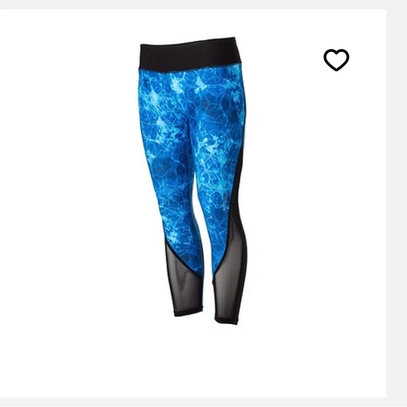 Pelagic Blue and Black Leggings - Picture 1 of 7